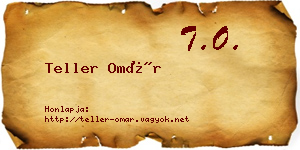 Teller Omár névjegykártya
